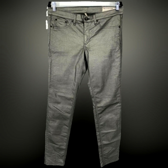 Rag & Bone Coated Legging Jeans - Picture 2 of 14